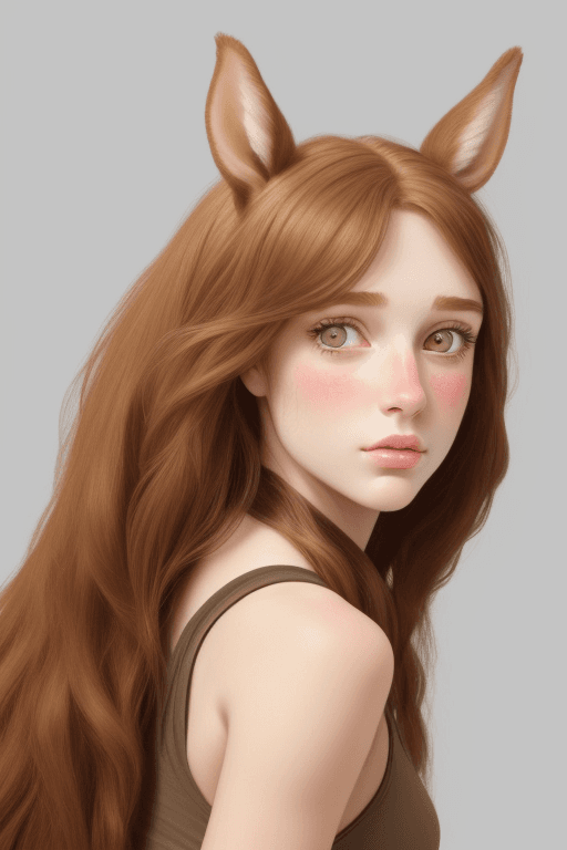 AI generated: (((Centaur))), (((top half girl:0.4))), (((bottom half horse:0.4))), Perfect female face, (full fron...