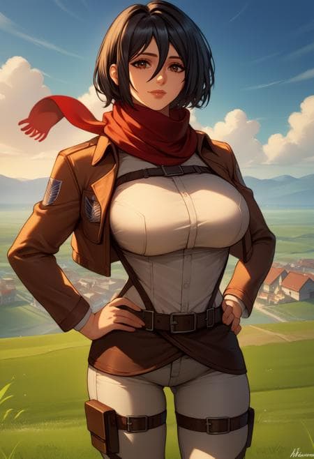 Mikasa Akermann (Pre- and Post-Timeskip) (Attack on Titan)