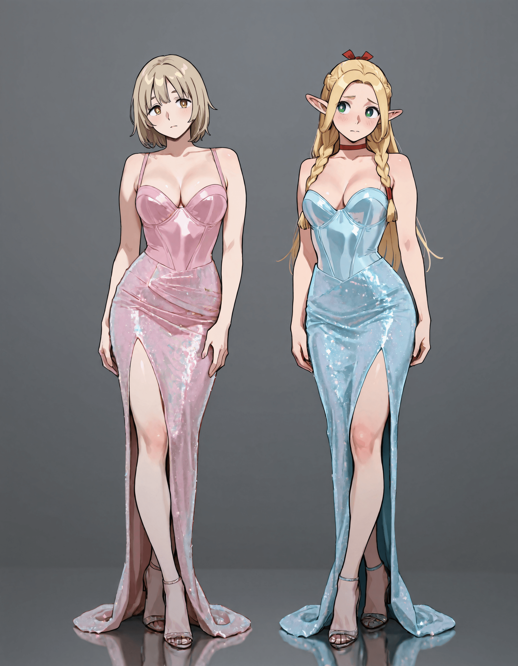 Allure Satin Corset & Squin Skirt