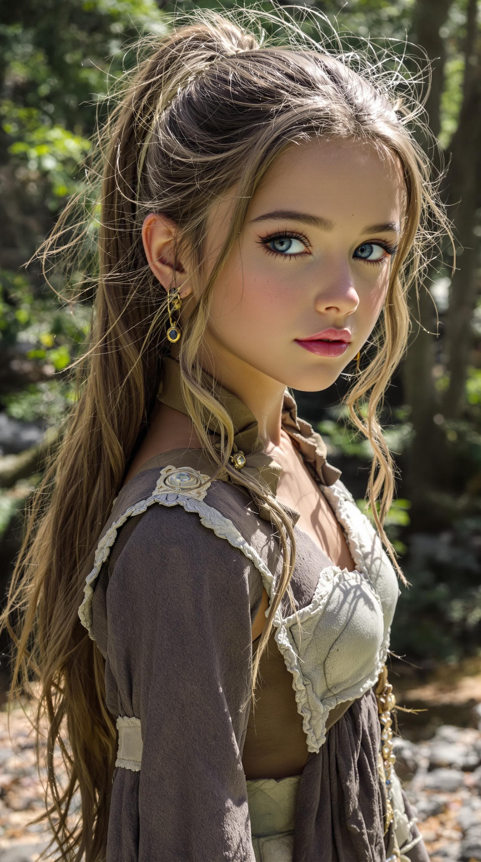 AI generated: a professional photo of a exceptionally beautiful girl in the world, (eleven year old), (age 11), (f...