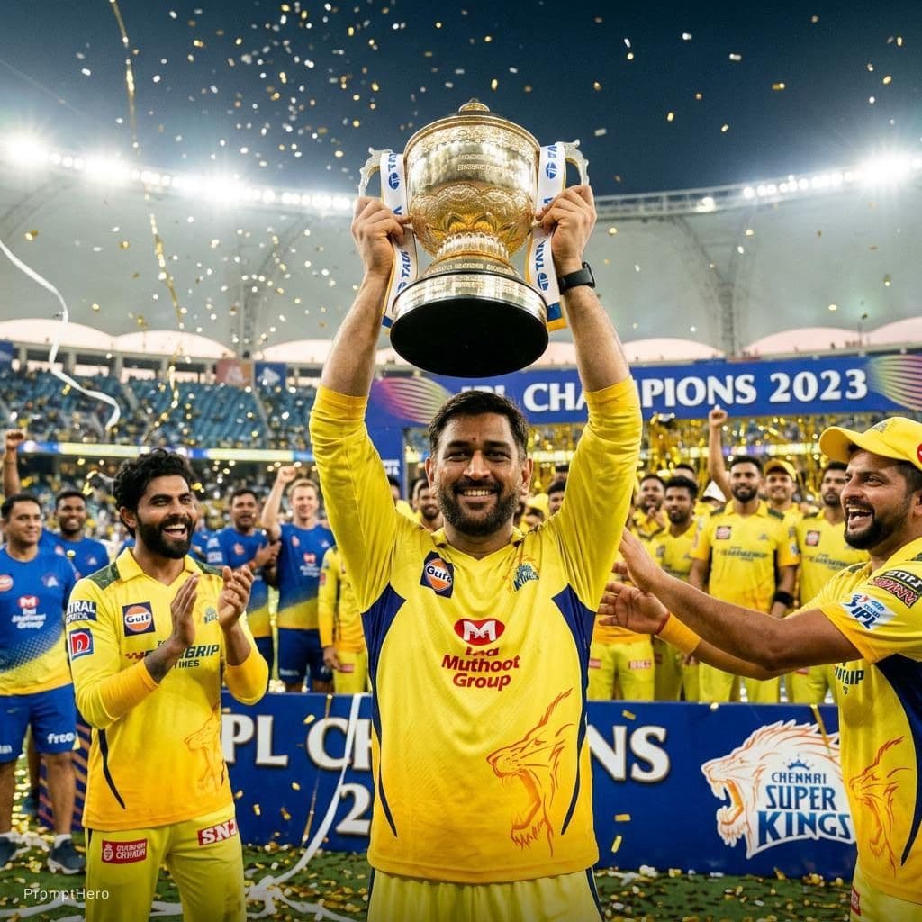 AI generated: Lifting trophy with msd csk 