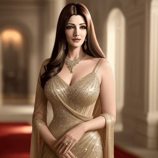 AI generated: A woman who's beauty is blend of actresses ( Sonali Bendre, Liv Tyler) in their primein her late twe...
