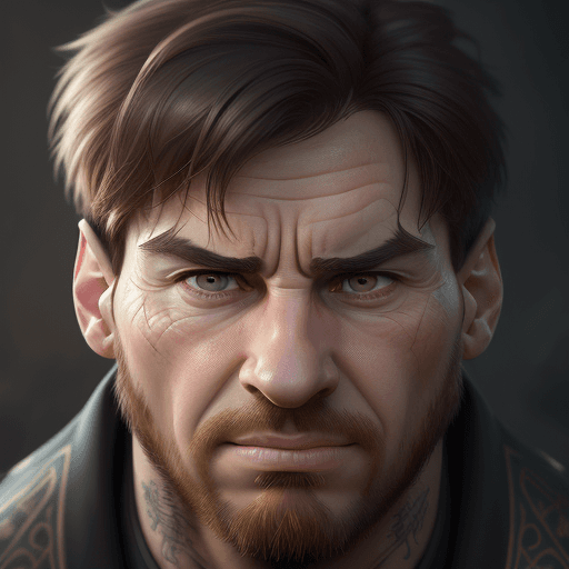 AI generated: expressive caricature in pixar style unreal charming seemingly mischievous irritated Leo Messi with ...
