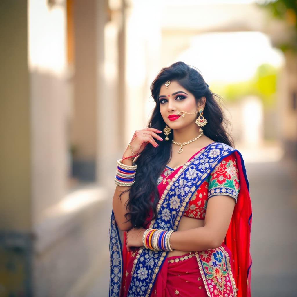AI generated: indian hot bhabhi photography