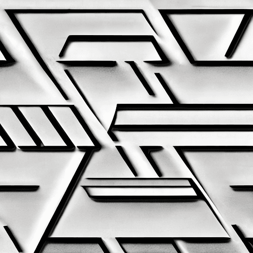 AI generated: High resolution photo made in gray tones, divided into two parts white and black with a divider in t...