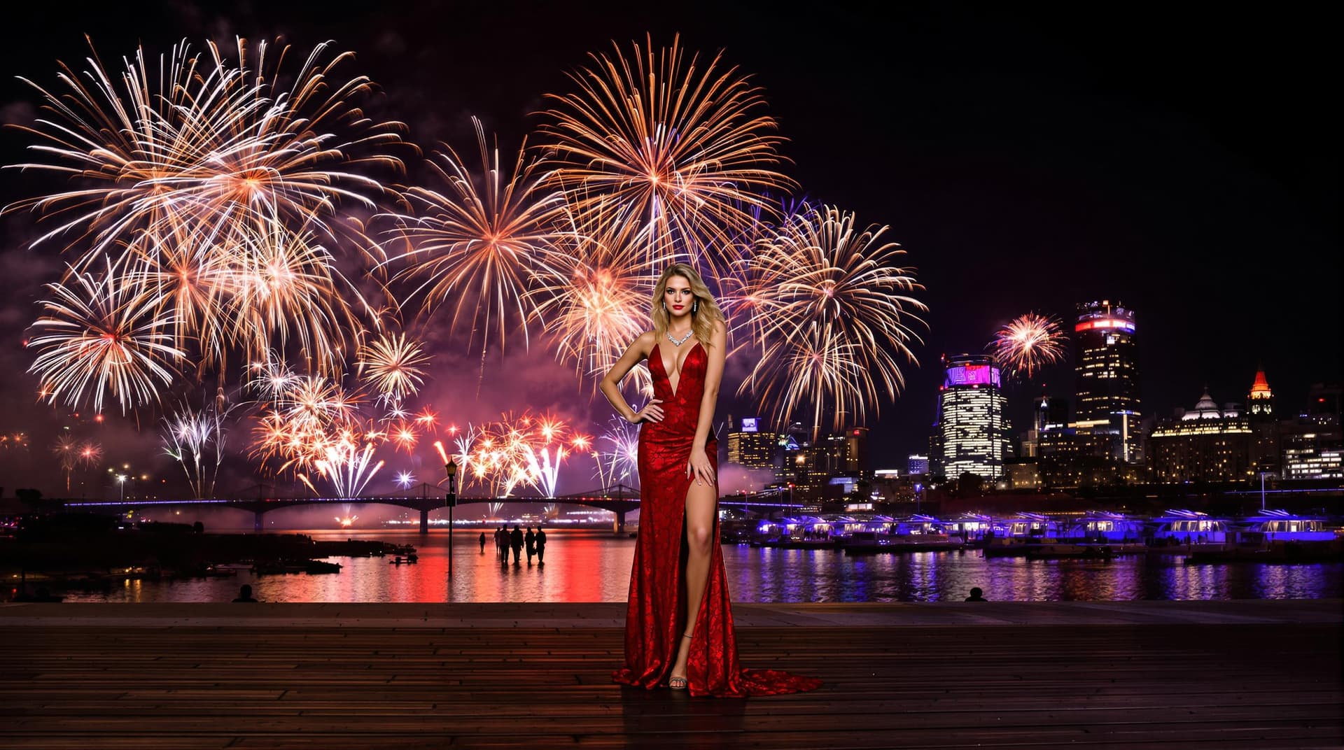 AI generated: "The image depicts, captured with a Sony A1 50.1 mb using a 200mm lens, a night time city of London ...