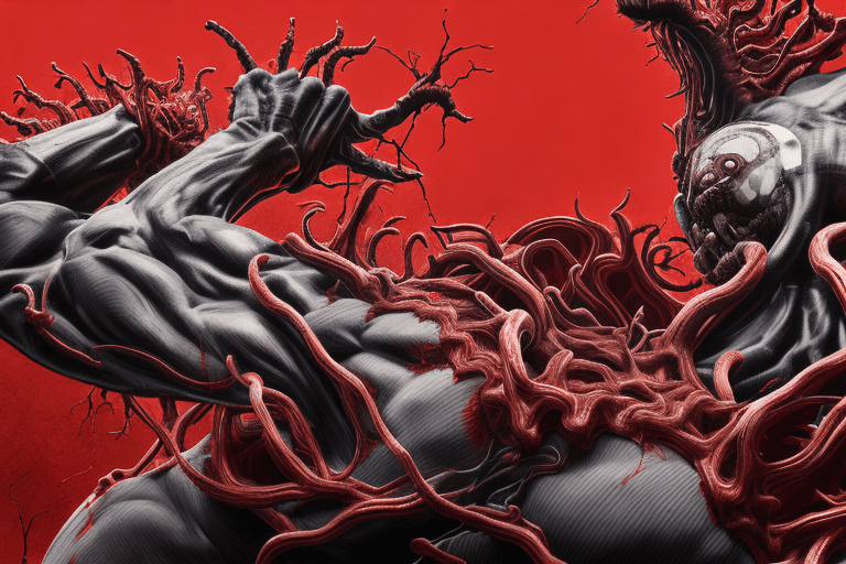 AI generated: carnage super art, super detail, super quality, incredible view, gigantism, dark, Akira, 8K, Full-HD...