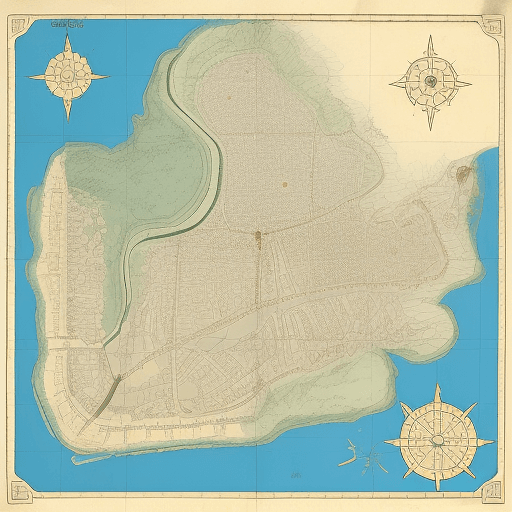 AI generated: mapa antigo do tibete