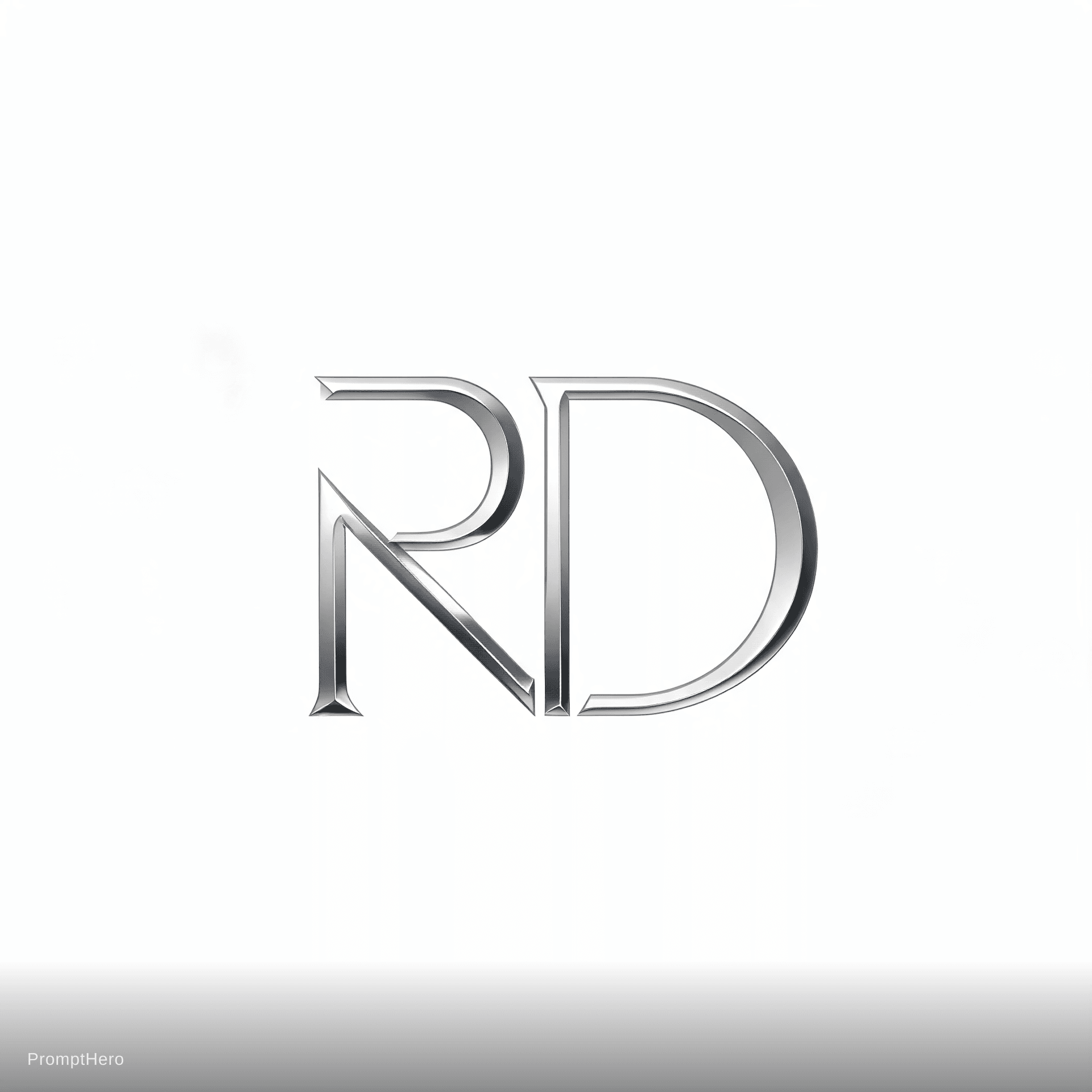 AI generated: Generate a beautiful shiny stylish logo which includes R,D letters