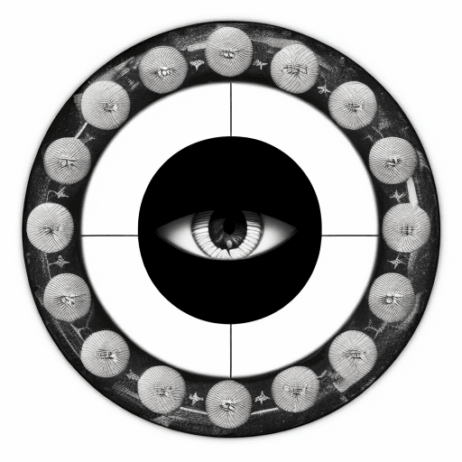 AI generated: make me a logo design for my clothing brand featuring an eye with a star inside the pupil the eye is...