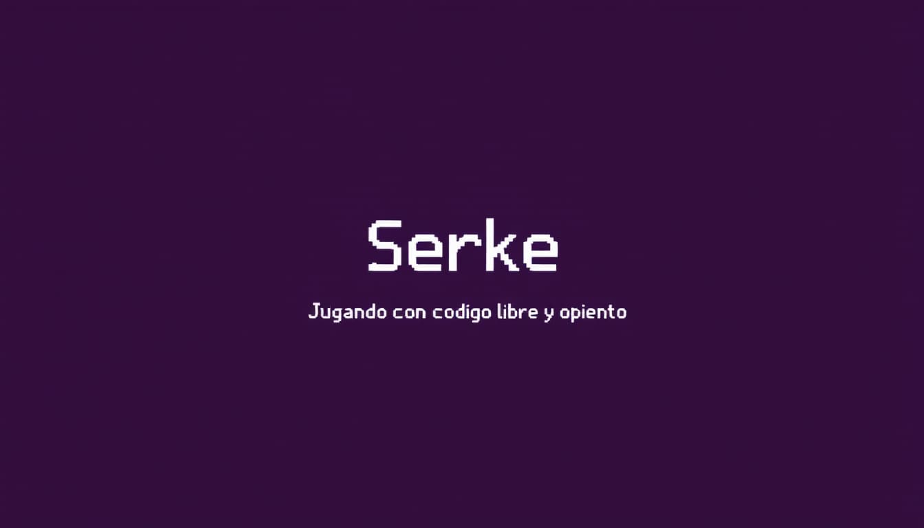 AI generated: Create an image with a plain dark purple background. In the middle of the image a Text stating Serke...