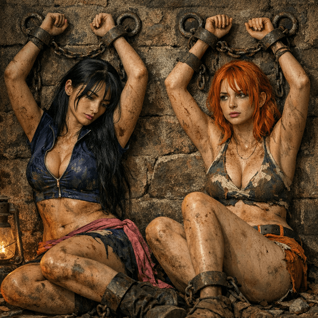 AI generated: Wasteland Sci-fi StyleA stunning female model, Eleonora, with long dark hair, cosplaying as Nico Rob...