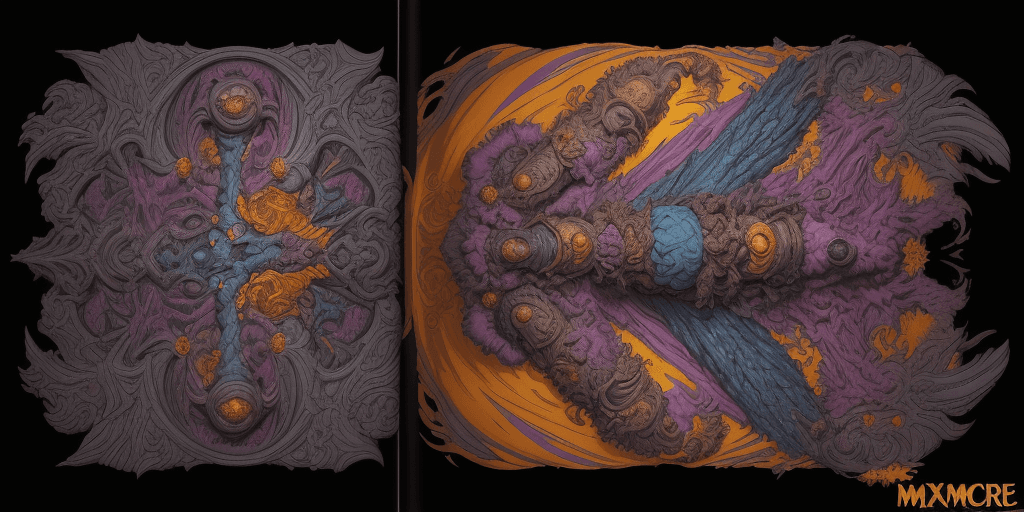 AI generated: (Text:"UNCUT"text)++++++++, Comic Book Vibrancy, Forced Perspectives, Streetart, (Pre-Raphaelite Bea...