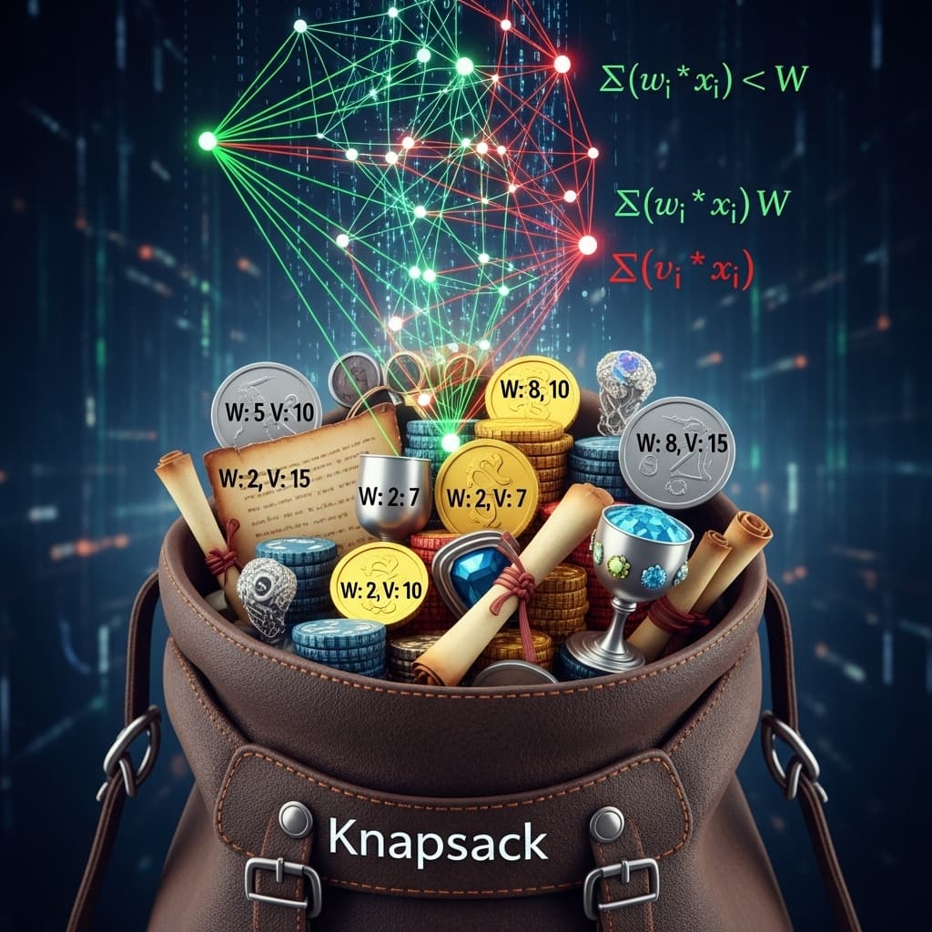 AI generated: knapsack problem optimisation