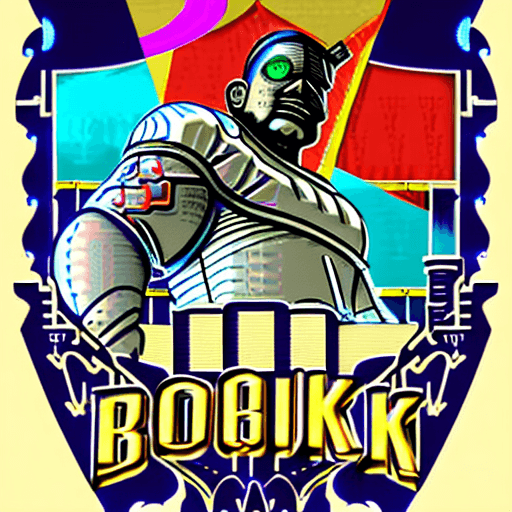 AI generated: videogame Bioshock::2 Big Daddy con su lanza, art déco, diseño gráfico, colores saturados, expresion...