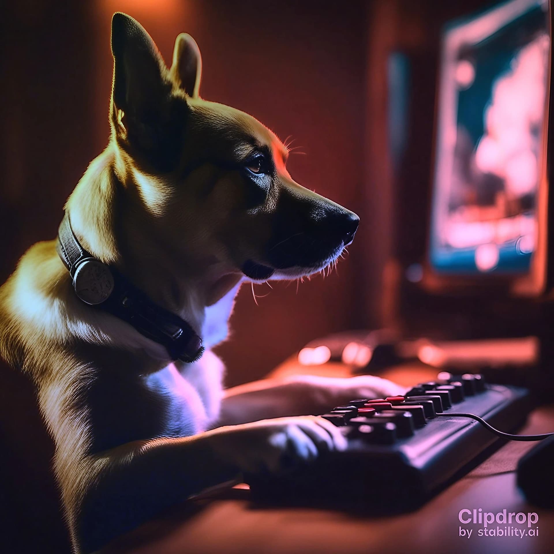 AI generated:  determined dog has become the reigning champion in the world of video gaming. This canine prodigy i...