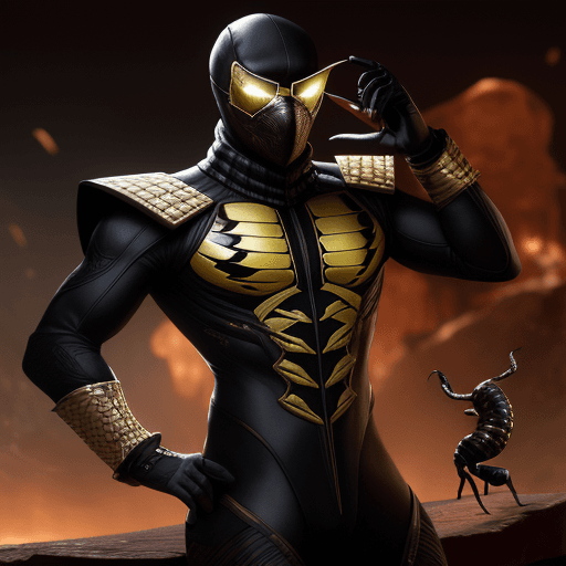 AI generated: Scorpion millionaire ,4 k , ultra HD 