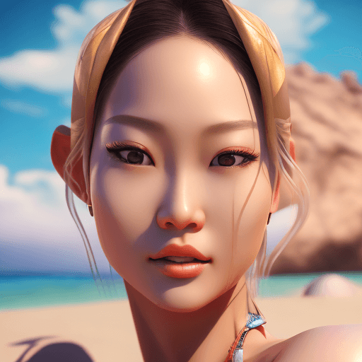 AI generated: 金珍妮(JENNIE) like face feature, adult video star
* bikini , beach,
rock, party,octane render, trendin...