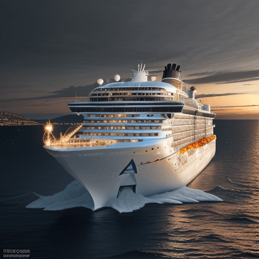 AI generated: A cruise ship with angry meth heads anchors in the bay of Malaga, photography, detailed skin, full b...