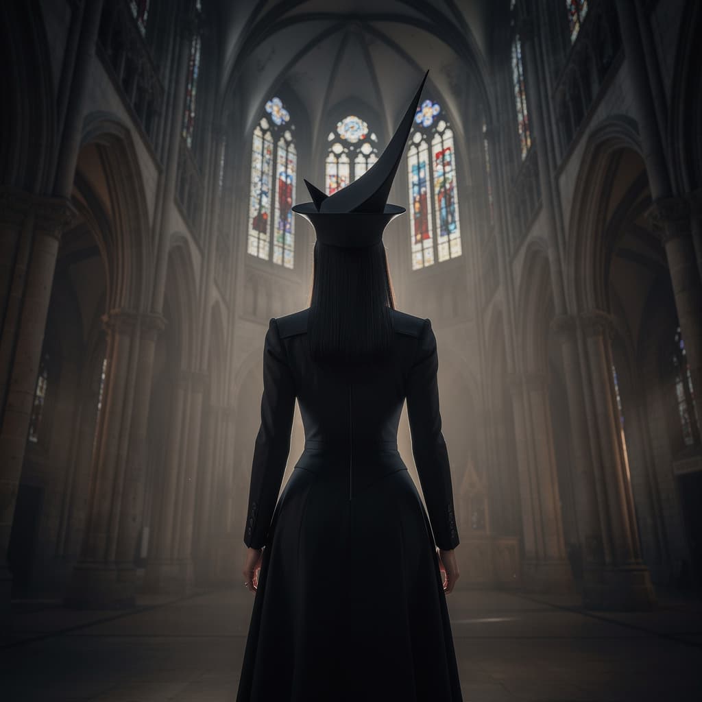 AI generated: In this captivating and enigmatic portrait, the viewer is transported to a realm where the elegance ...