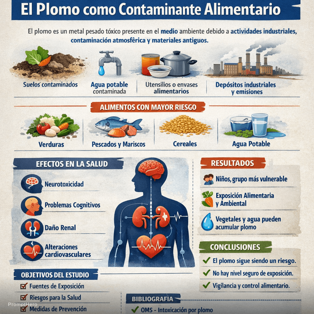AI generated: EL PLOMO COMO CONTAMINANTE ALIMENTARIO
(Puedes copiar este contenido directamente en Canva y convert...