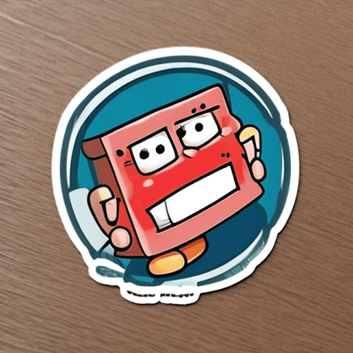 AI generated: funny sticker