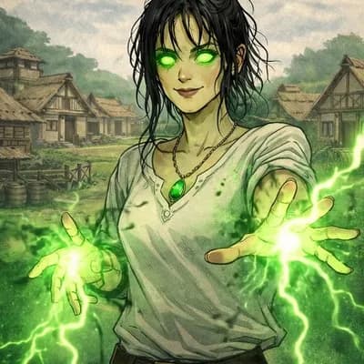 AI generated video: witch casting a spell
