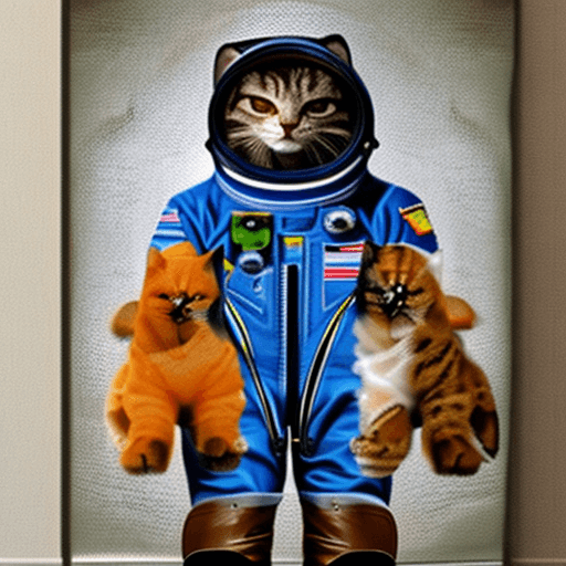 AI generated: realistic, ((Masterpiece, best quality)), cute cat in astronaut suite, Ultra-High-Definition, (Maste...