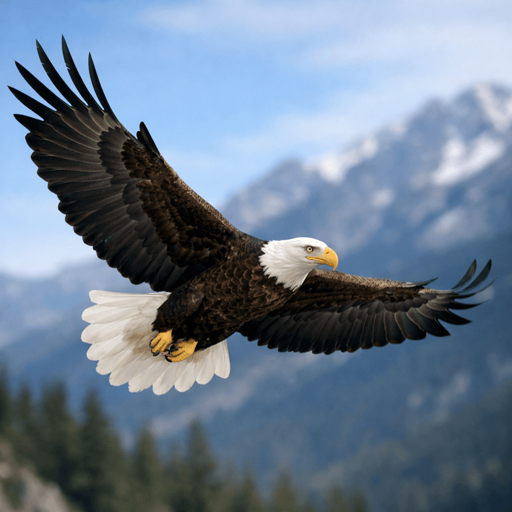 AI generated: an eagle flying
