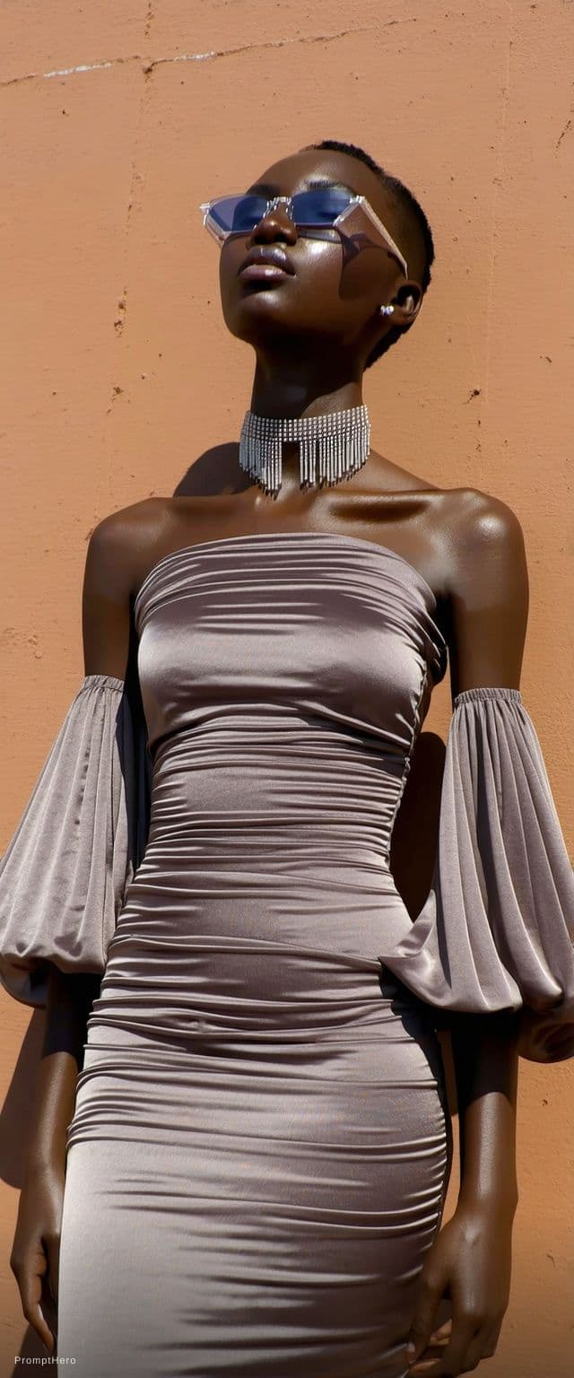 AI generated: Sexy dress no chenge face 