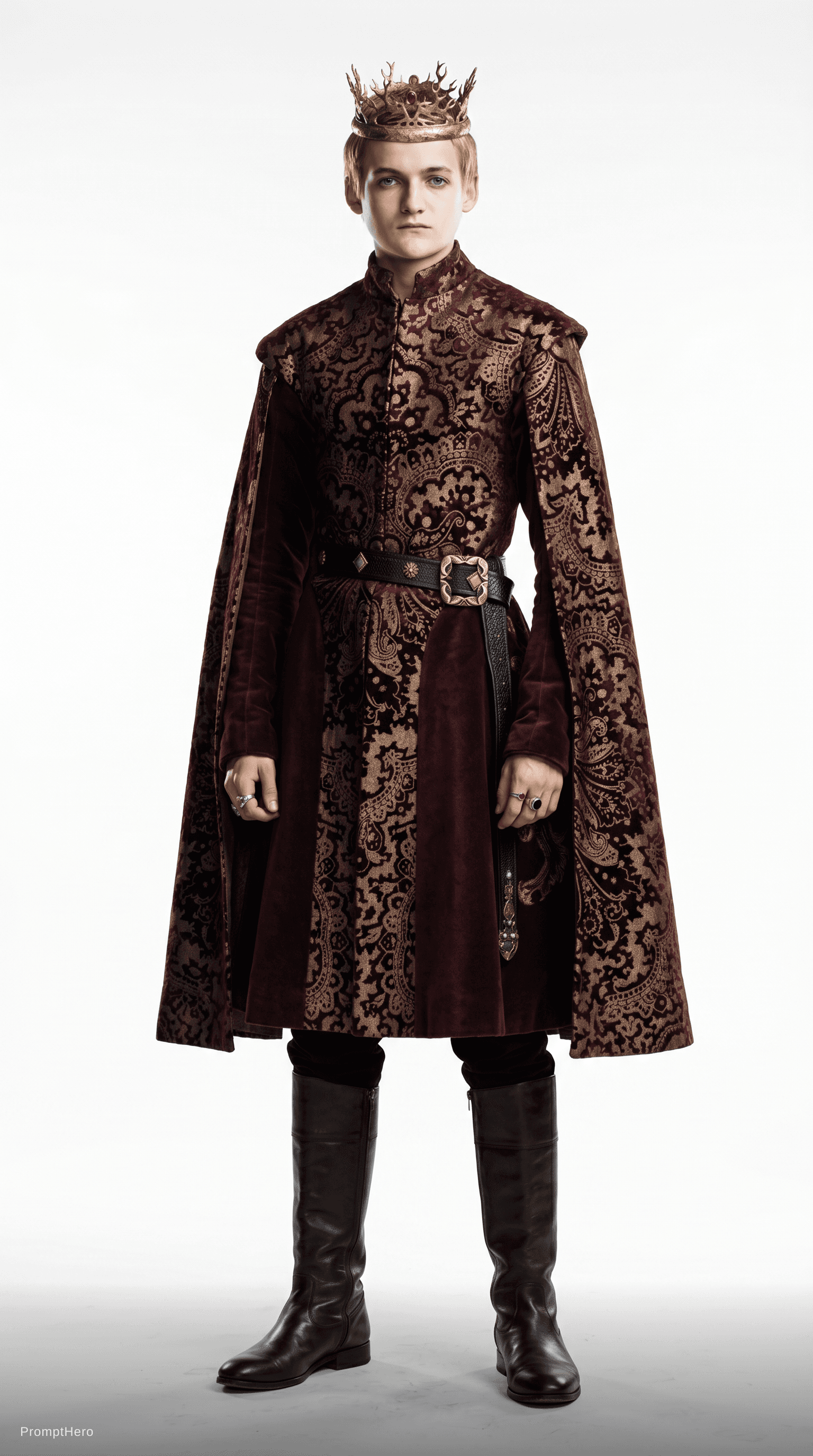 AI generated: make photo realistic photo cinematic lighting and make sure his entire body fits. cutout on white ba...