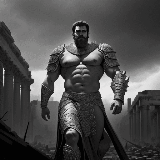 AI generated: God-King Darius:, King Alexander and three King  Capture the imposing figure of God-King Darius in a...