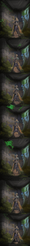 AI generated: An masterpiece photo of a (intricate ancient temple:1.2), hidden deep within the dense jungle inside...