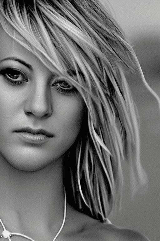 AI generated: nsfw | digital photo | Kaley Cuoco | naked | wet | perky nipples!!! | standing on a beach | detailed...