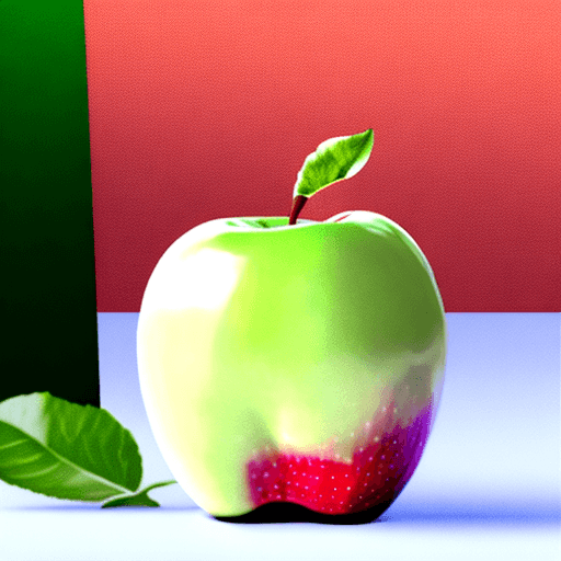 AI generated: foreground: apple
background: white
style: realistic