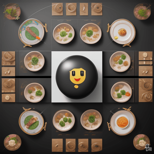 AI generated: Unique and realistic emoji table layout, highly detailed, 8k, octane rendering