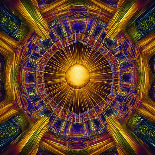 AI generated: hell hyper - realistic, sharp focus, depth of field, hyper - detailed visionary art, symmetric, hell...