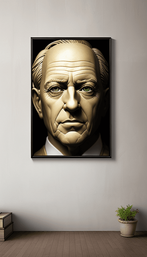 AI generated: inspirational wall art, masters, 32k, realistic, photo quality, 3d, 