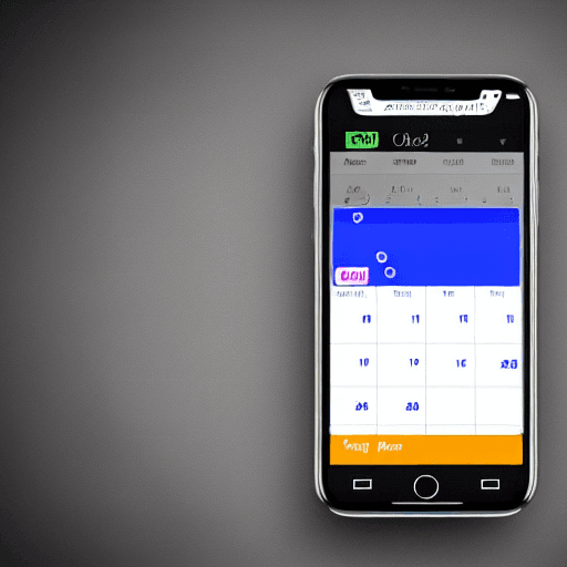 AI generated: Reminder calendar app modern design ios app icon colorful