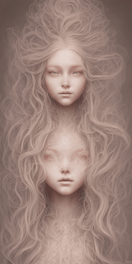 AI generated: the portrait of a long blonde hair beautiful girl, cinematic lighting, photorealistic, dress made fr...