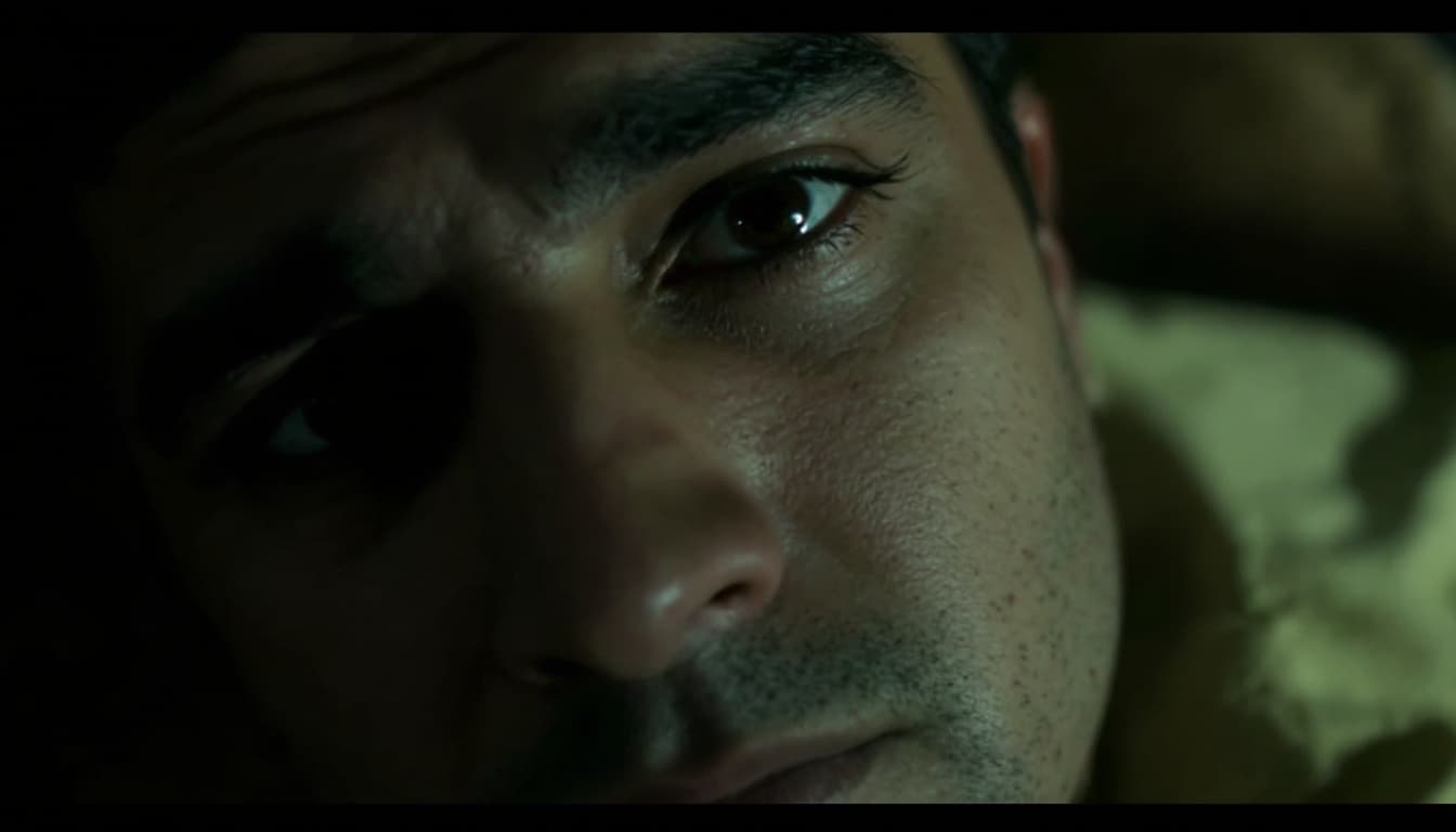 AI generated: Shot 2: Close-up - Sam’s tired face, shadows under eyes, muttering "I wish I was still there."
Promp...