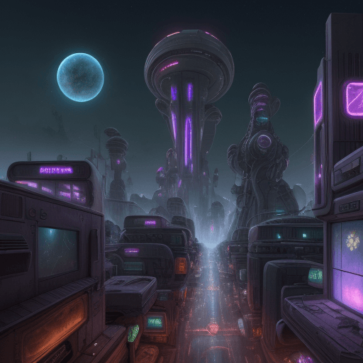 AI generated: sci fi town

