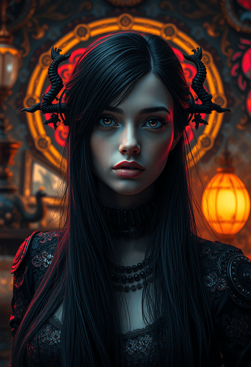 AI generated: full body shot. a ultra real full body shot photo of 21 years old woman, black eyes. long black hair...