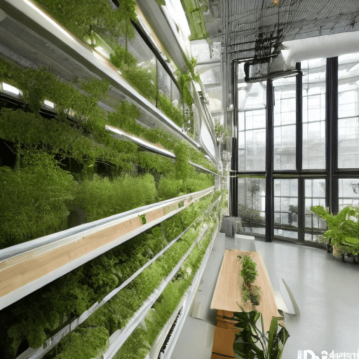 AI generated: High resolution photography interior design, factory atmosphere
vertical farming, hydroponic system,...