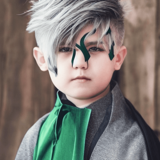 AI generated: alhaitham\(genshin impact\), 1boy, male focus, hair over one eye, solo, grey hair, bangs, looking at...