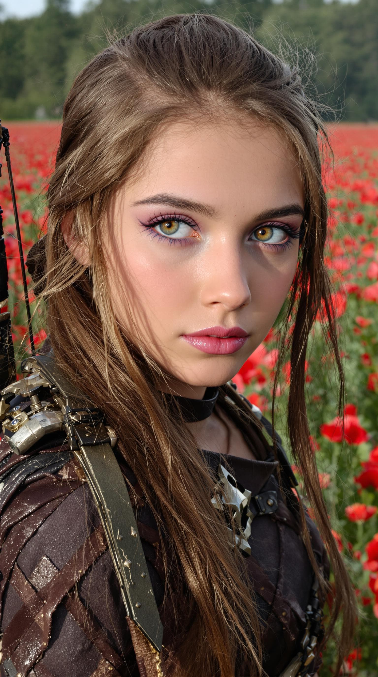 AI generated: a professional photo of a exceptionally beautiful girl in the world, (age 8), (eight year old) of th...