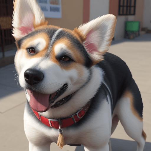 AI generated: perro taquillero
