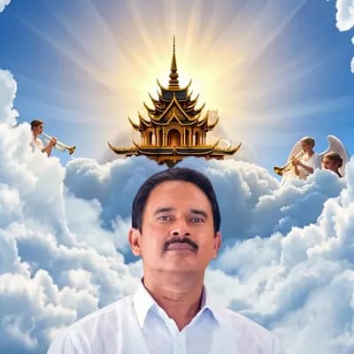 AI generated video: Rich clouds,on the clouds,Celestial Voices,Gateway to Heaven,radiantly glowing light, Spacious,a tem...