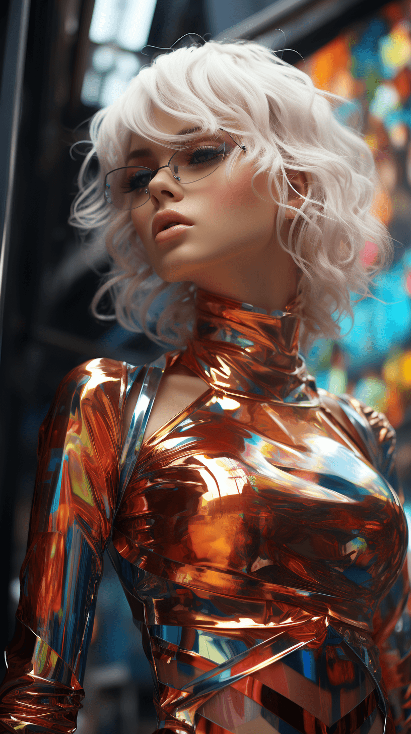 AI generated: stunning fiminine body, commercial image, lucinda lafleur | holographic photography shoots, in the s...