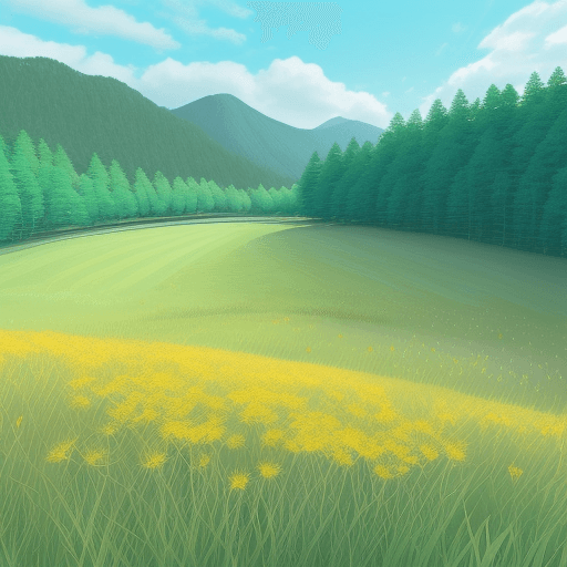 AI generated: Create an image of a serene natural landscape with a detailed natural setting. The scene should incl...
